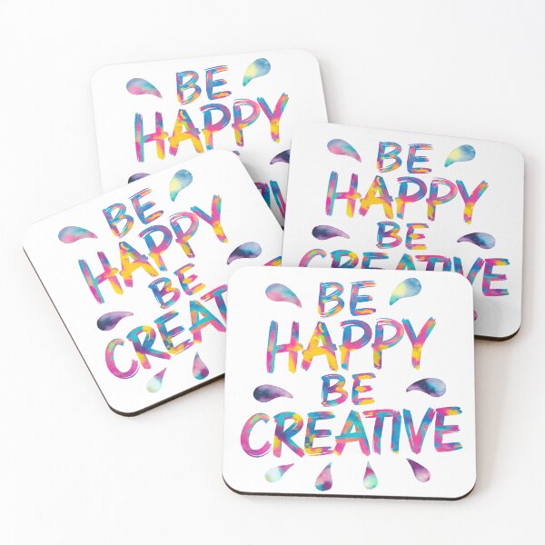 Item preview, Be Happy, Be Creative designed and sold by RiceArtShop.