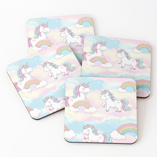 Item preview, Rainbow Unicorns and Clouds designed and sold by MySignatureItems.