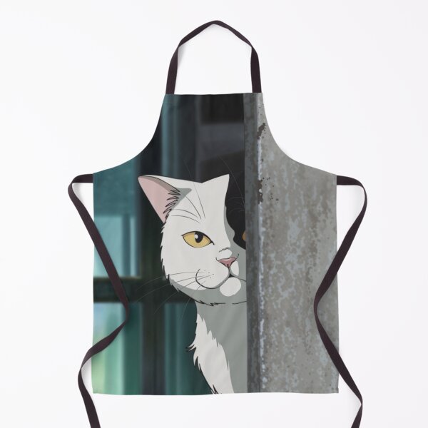 Item preview, A white cat is secretly looking at you. designed and sold by AttaboyStudio.