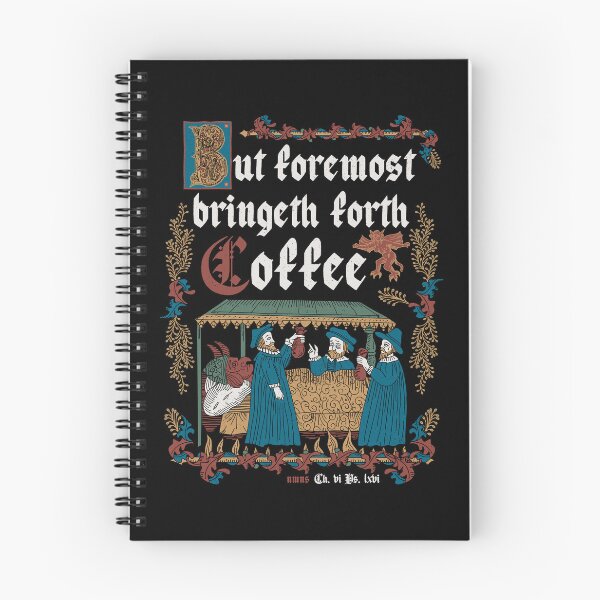 Artikelvorschau, Aber First Coffee Medieval Style – lustige englische Retro-Vintage-Geschichte entworfen und verkauft von Nemons.