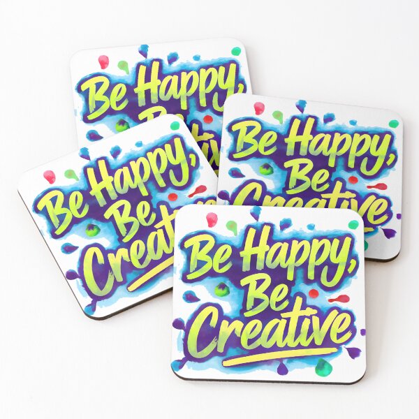 Item preview, Be Happy, Be Creative designed and sold by RiceArtShop.