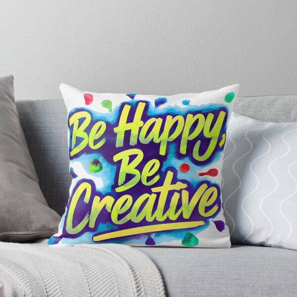 Item preview, Be Happy, Be Creative designed and sold by RiceArtShop.