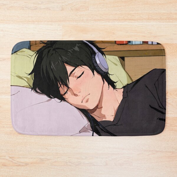 Item preview, Lofi beats handsome boy sleeping designed and sold by Mrwolf-designs.