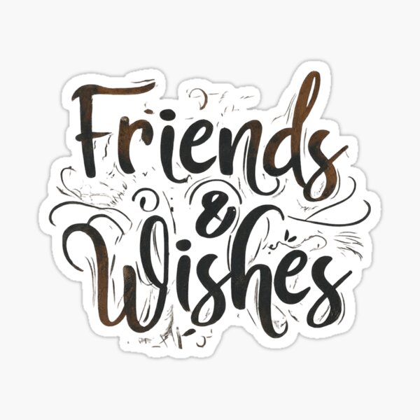 Friends & Wishes Sticker