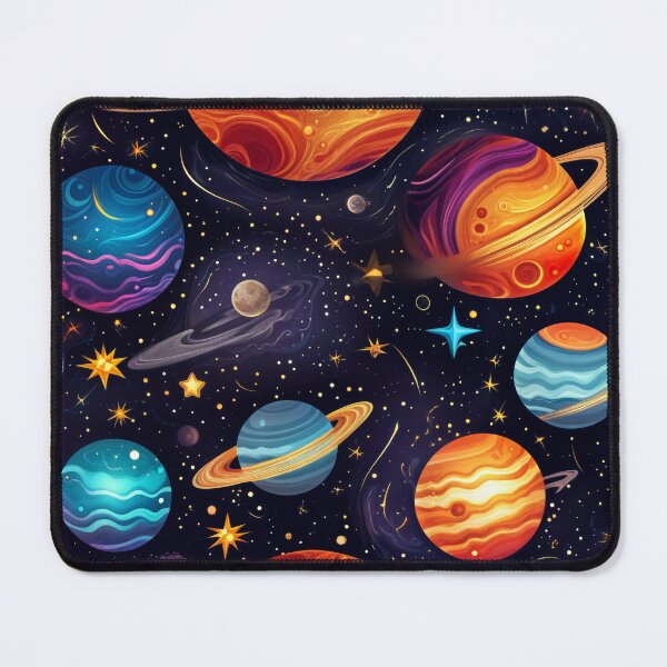Artikelvorschau, Farbenfrohes planetarisches Galaxie-Musterdesign entworfen und verkauft von MindM.