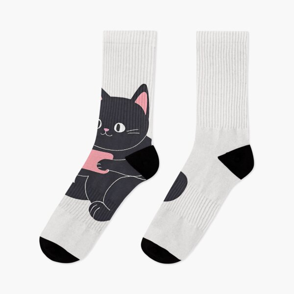 Item preview, Gaming Black Cat - Cat playing games designed and sold by RANDOMNESS.