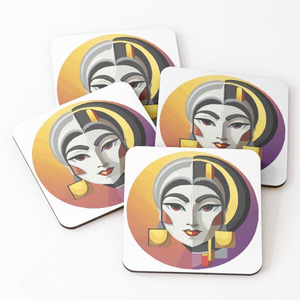 Item preview, cubist emoji designed and sold by Andre Faubert.
