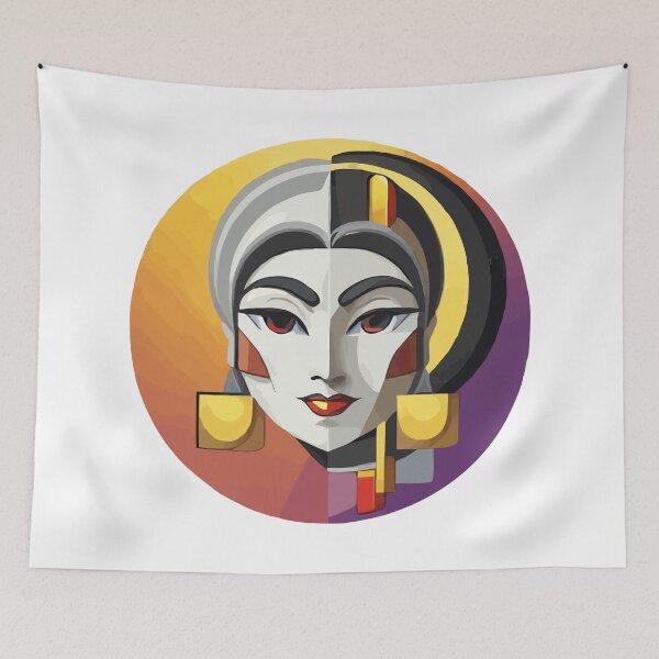 Item preview, cubist emoji designed and sold by Andre Faubert.