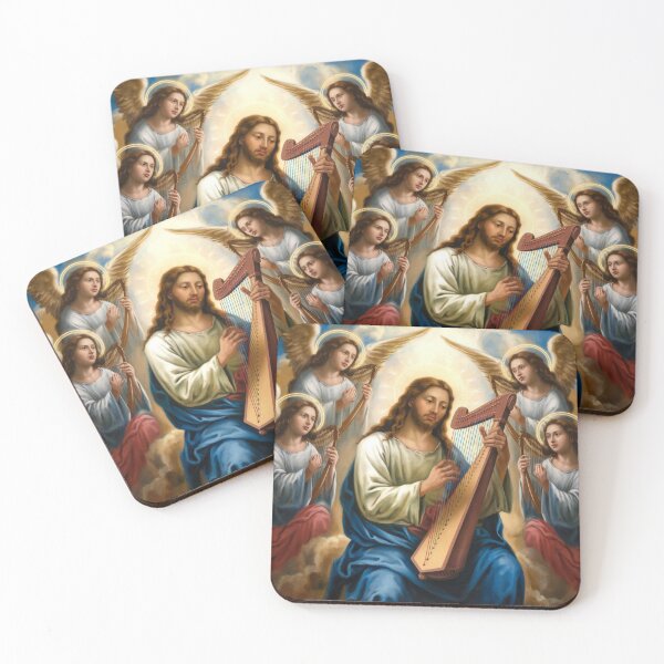 Item preview, CHERUB PLAYING HARP WITH JESUS  designed and sold by Obinne.