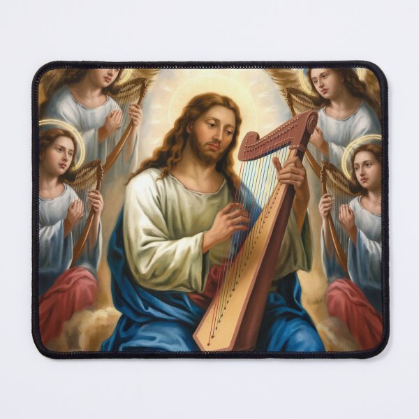 Item preview, CHERUB PLAYING HARP WITH JESUS  designed and sold by Obinne.
