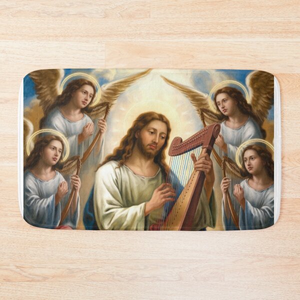 Artikelvorschau, CHERUB SPIELT HARFE MIT JESUS entworfen und verkauft von Obinne.