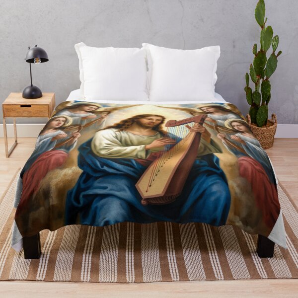 Item preview, CHERUB PLAYING HARP WITH JESUS designed and sold by Obinne.
