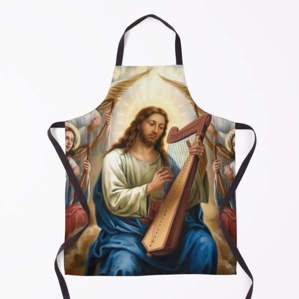 Item preview, CHERUB PLAYING HARP WITH JESUS designed and sold by Obinne.
