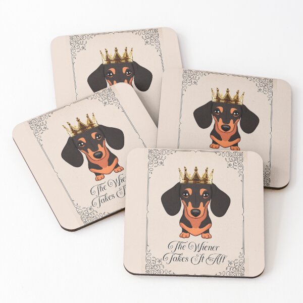 Item preview, The Wiener Takes It All - Cute Dachshund Dog designed and sold by Hic21.