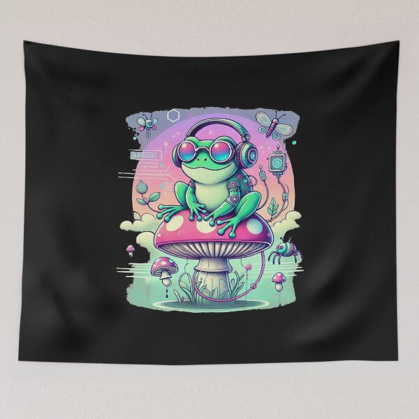 Item preview, Cyberpunk Frog Chill designed and sold by Mjonkey.