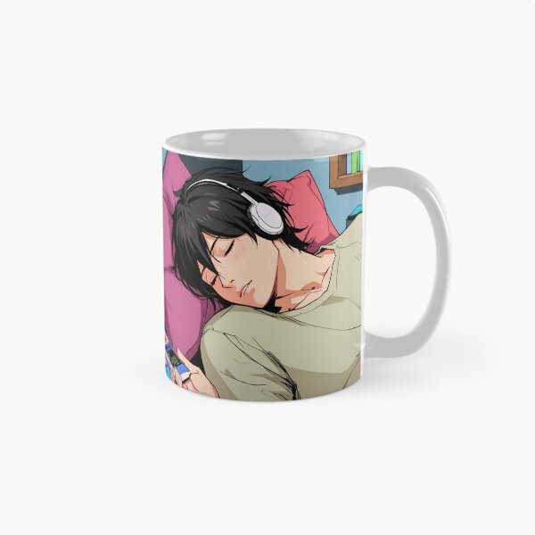 Item preview, Lofi beats cute boy sleeping designed and sold by Mrwolf-designs.