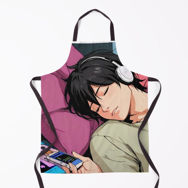 Item preview, Lofi beats cute boy sleeping designed and sold by Mrwolf-designs.