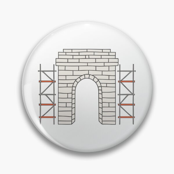 Item preview, stone arch with temporary scaffolding designed and sold by rasagamastore.