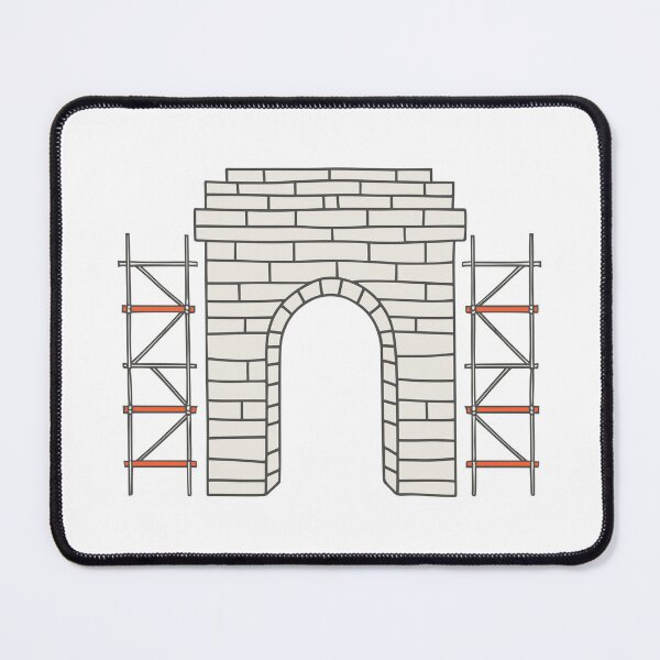 Item preview, stone arch with temporary scaffolding designed and sold by rasagamastore.