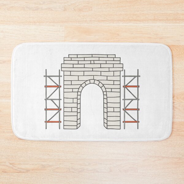 Item preview, stone arch with temporary scaffolding designed and sold by rasagamastore.