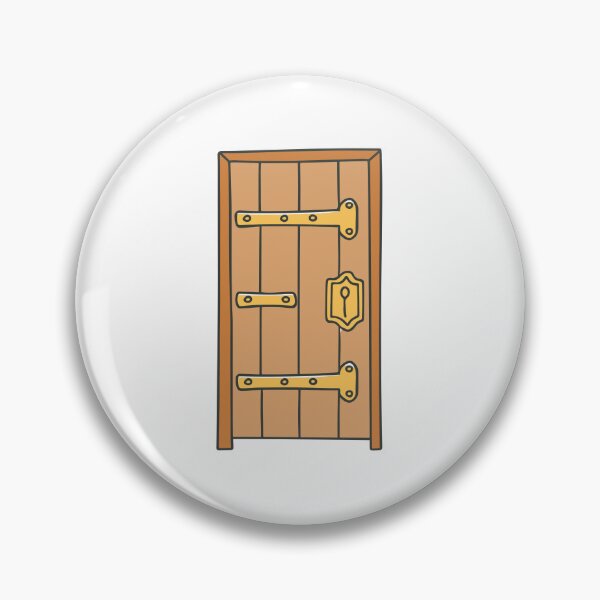 Item preview, wooden door with brass hinges designed and sold by rasagamastore.