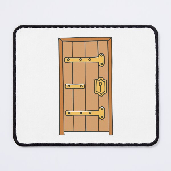 Item preview, wooden door with brass hinges designed and sold by rasagamastore.