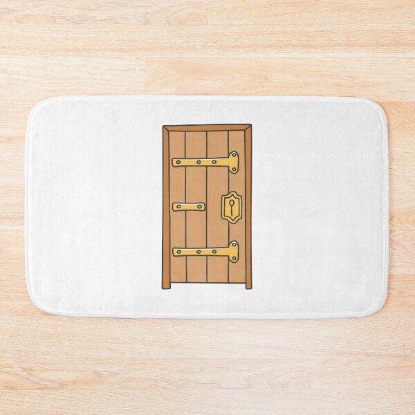 Item preview, wooden door with brass hinges designed and sold by rasagamastore.