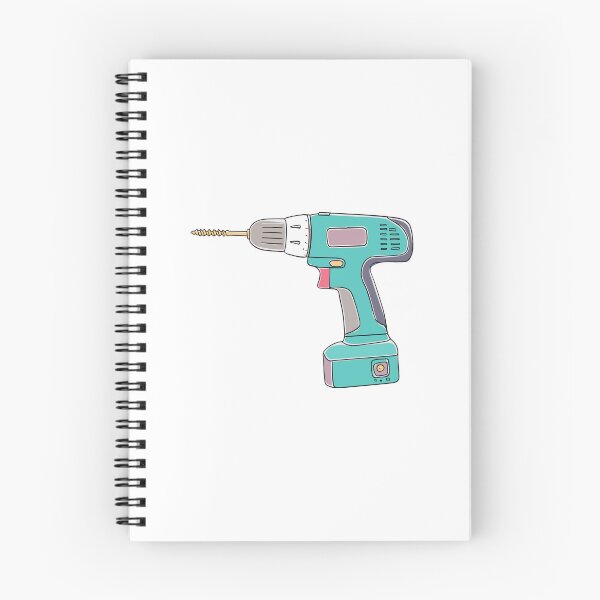 Item preview, Doodle of a cordless power drill designed and sold by rasagamastore.