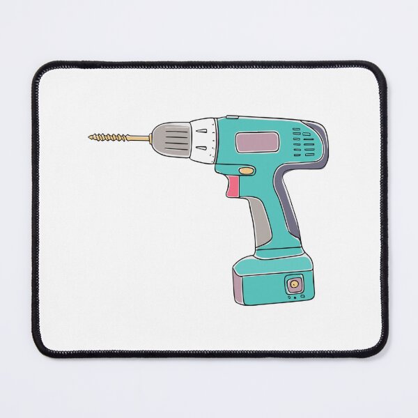 Item preview, Doodle of a cordless power drill designed and sold by rasagamastore.