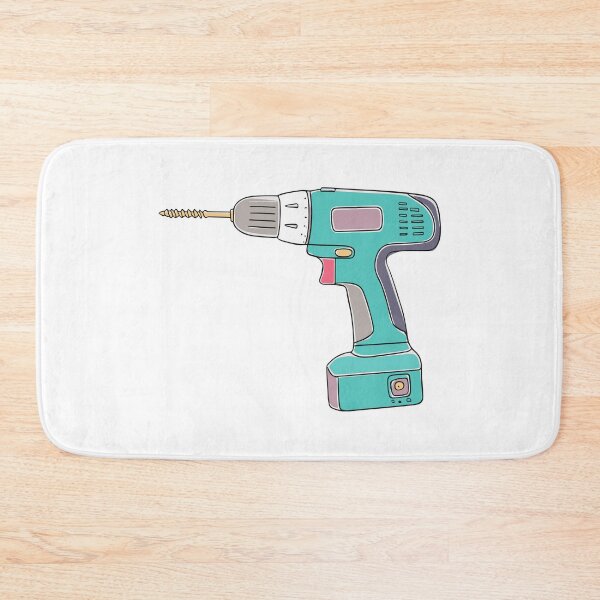Item preview, Doodle of a cordless power drill designed and sold by rasagamastore.