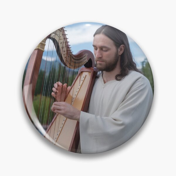 Item preview, "@JESUS PLAYING HARP ". HARP LOVERS  designed and sold by Obinne.