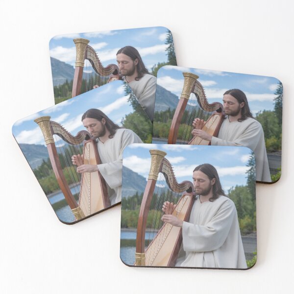 Item preview, "@JESUS PLAYING HARP ". HARP LOVERS  designed and sold by Obinne.