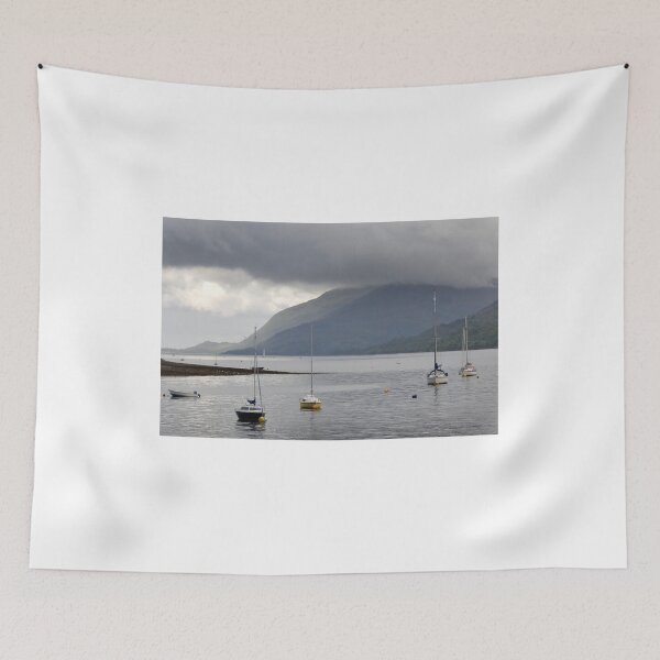 Item preview, Boats moored in the harbour at Fort William, Scotland designed and sold by Richard Flint.