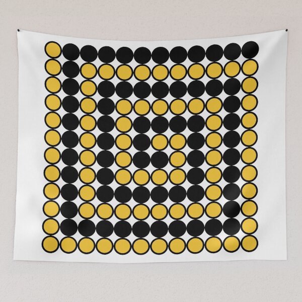 Item preview,  Black and yellow dots spiral pattern designed and sold by GetItGiftIt.