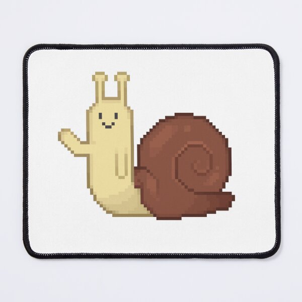 Item preview, Snail Waving Pixel Art designed and sold by kyubi-pixels.