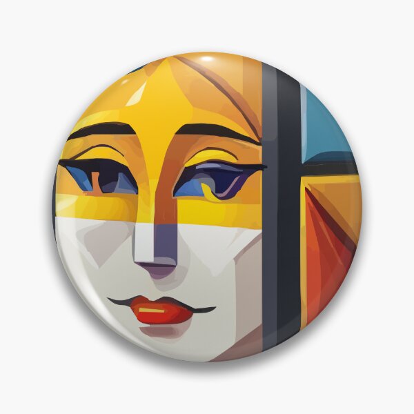 Item preview, cubist emoji designed and sold by Andre Faubert.
