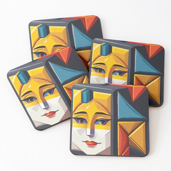 Item preview, cubist emoji designed and sold by Andre Faubert.