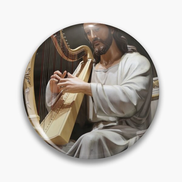Item preview, "JESUS PLAYING HARP ". CHRISTIAN HARP LOVERS  designed and sold by Obinne.