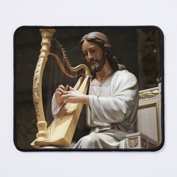 Item preview, "JESUS PLAYING HARP ". CHRISTIAN HARP LOVERS  designed and sold by Obinne.