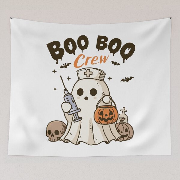 Item preview, Funny Halloween Nurse Cute Ghost designed and sold by RCMstore.