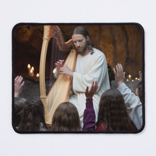 Item preview, "JESUS PLAYING HARP ". CHRISTIAN HARP LOVERS  designed and sold by Obinne.