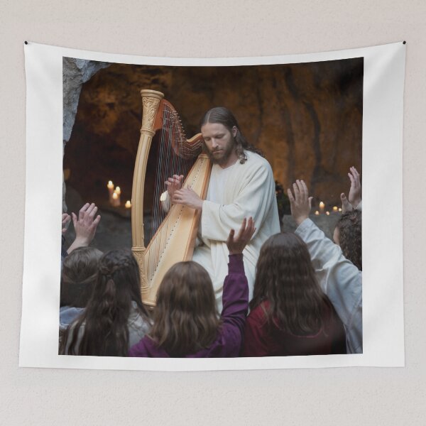 Item preview, "JESUS PLAYING HARP ". CHRISTIAN HARP LOVERS  designed and sold by Obinne.
