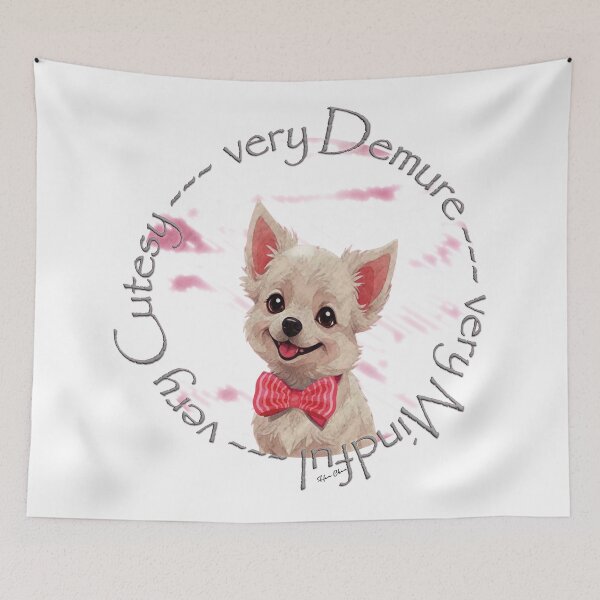 Item preview, very Demure very  Mindful very  Cutesy cute dog designed and sold by Hen-C-Art.