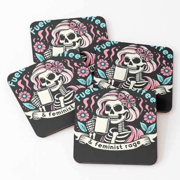 Item preview, Fueled By Coffee & Feminist Rage Feminism Coffee Lovers  designed and sold by Kamila Grzybowska.
