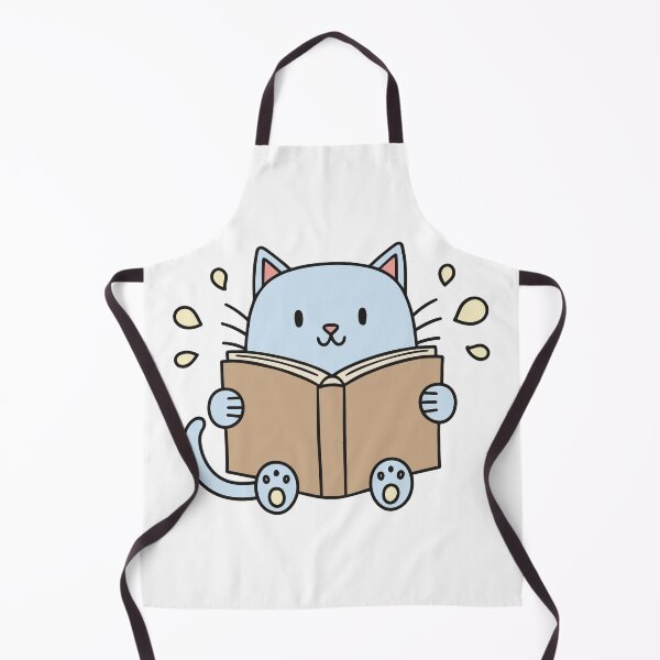 Item preview, Doodle of a cat reading a book designed and sold by rasagamastore.