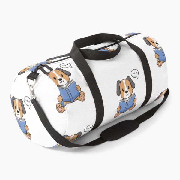 Item preview, Doodle illustration of a cute dog reading a book designed and sold by rasagamastore.