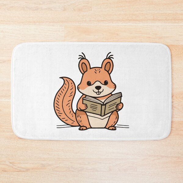 Item preview, Cute squirrel reading a book designed and sold by rasagamastore.