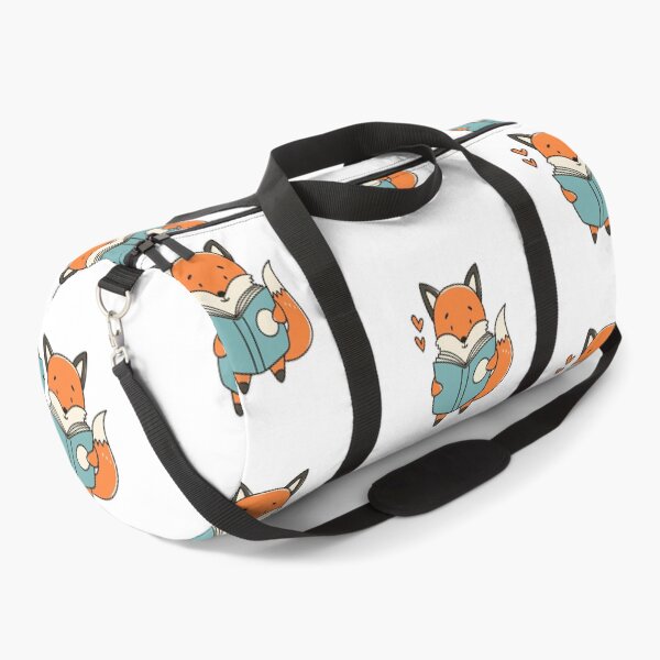 Item preview, Doodle illustration of a cute fox reading a book designed and sold by rasagamastore.