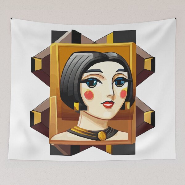 Item preview, cubist emoji designed and sold by Andre Faubert.