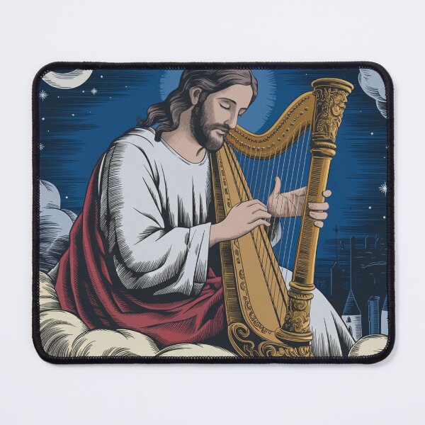 Item preview, "JESUS PLAYIN HARP  designed and sold by Obinne.